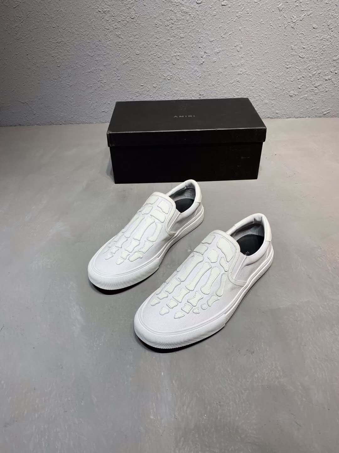 amiri shoes skeleton low top