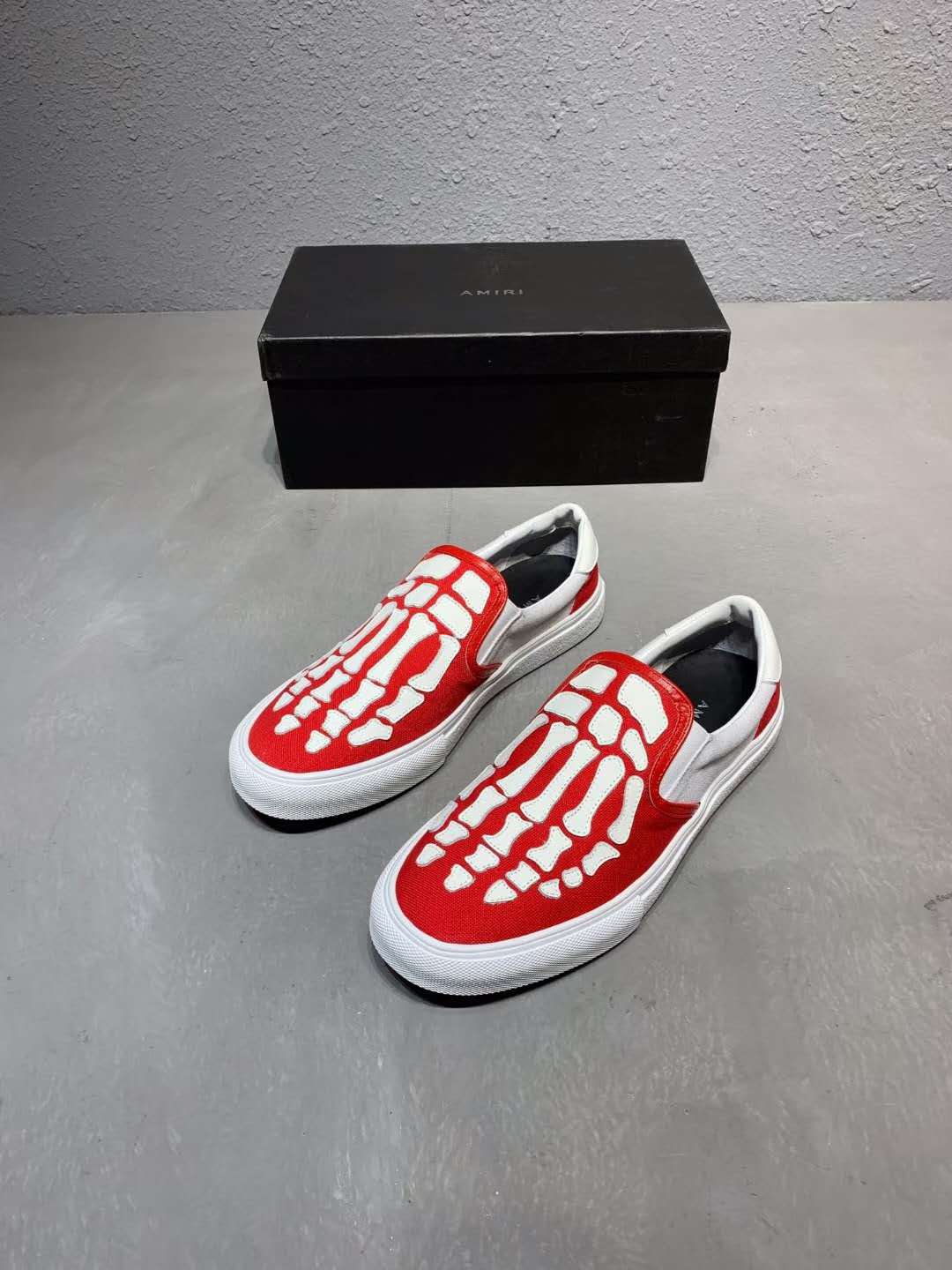 amiri low top skeleton sneakers