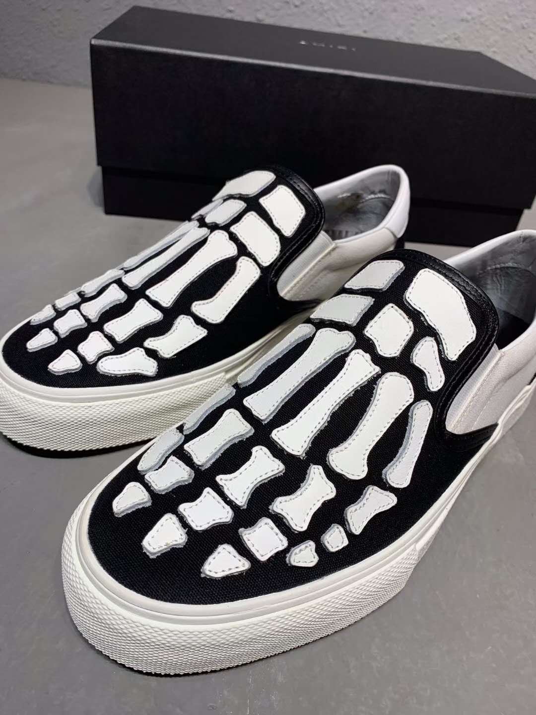 amiri low top skeleton sneakers
