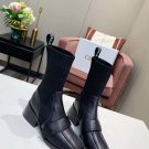 Woman Boots Chloe Knitted Sock Boots Paris Genuine Leather Stretch Shoes