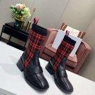 Woman Boots Chloe Knitted Sock Boots Fashion Catwalk Paris Genuine Leather Stretch Shoes