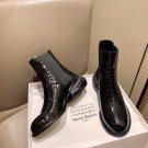 Women Shoes Maison Margiela Boots Crocodile-effect Leather Slip-on Airbag Boots