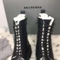 Women Shoes Balenciaga Boots Wool Warm Lace-up Zipper Martin Boots