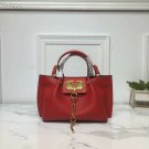 Women Bag Handbag Escape Vlogo Medium Grained-leather Tote Red Bag