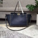 Women Bag Rockstuds Handbag Medium Rockstud Bag Blue Leather Tote