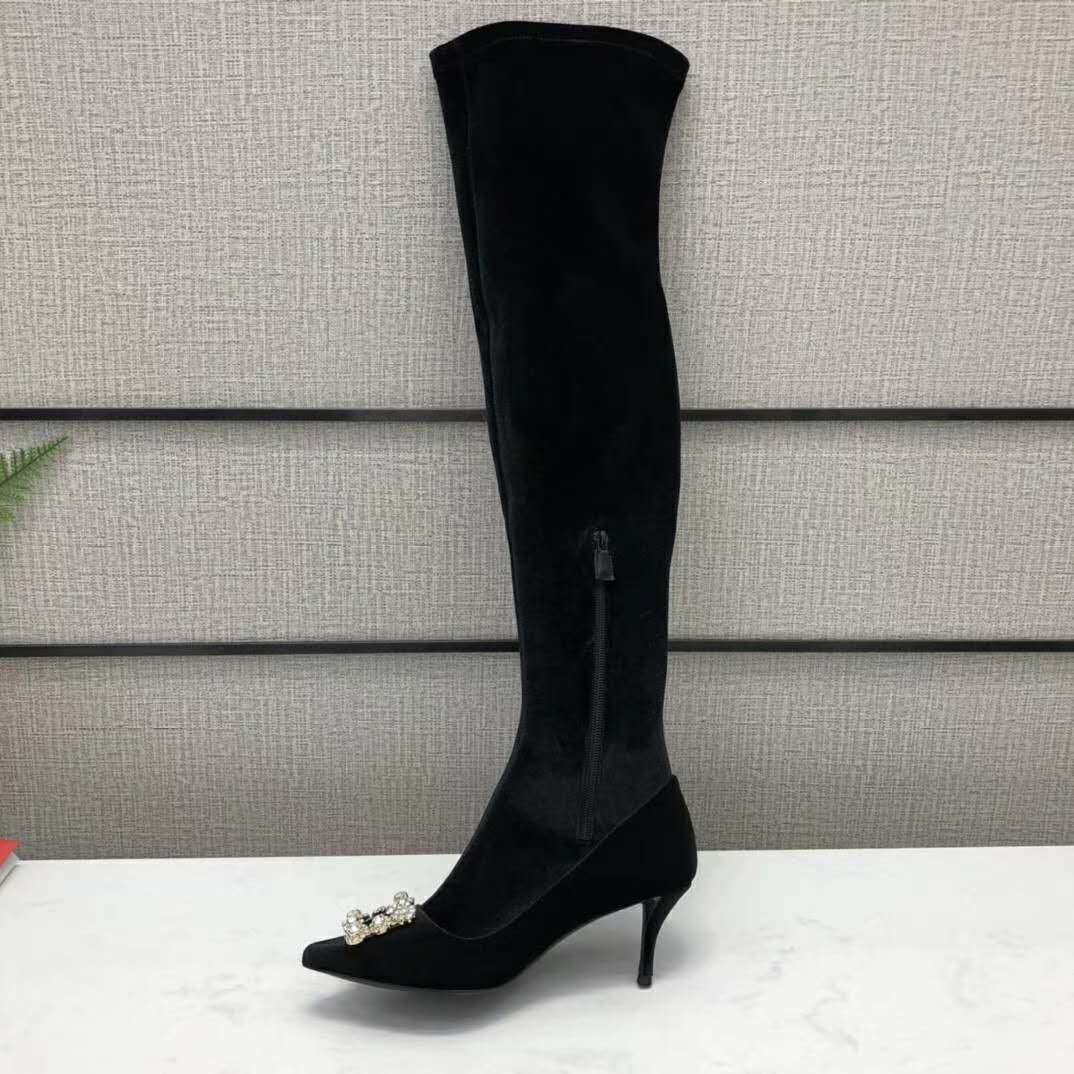 roger vivier knee high boots