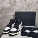 Men's Shoes Amiri Skel High-top Sneakers Skeleton Black White Lace-up Amiri Sneakers