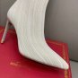 Women Shoes Rene Caovilla Boots Sock Stretch Bling Bling 9.5cm Heel Ankle Boots