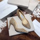 Women Shoes London Jimmy Choo Pumps Cinderella Crystal Wedding Pumps