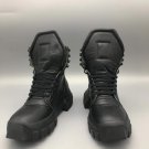 Men's Shoes Rick Owens Black Hiking Sneakers Boots Genuine Leather