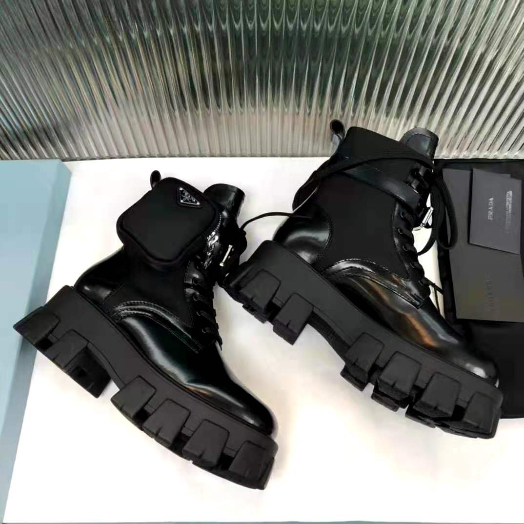 white combat boots with pouch