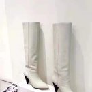 Women's Shoes Isabel Marant Loens Boots White Genuine Real Leather Knee Boots