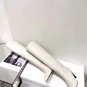 Women's Shoes Isabel Marant Loens Boots White Genuine Real Leather Knee Boots