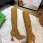 Women's Shoes Amina Muaddi Boots Thigh-high Sock Stretch Knee Boots 9.5cm Structured High Heel