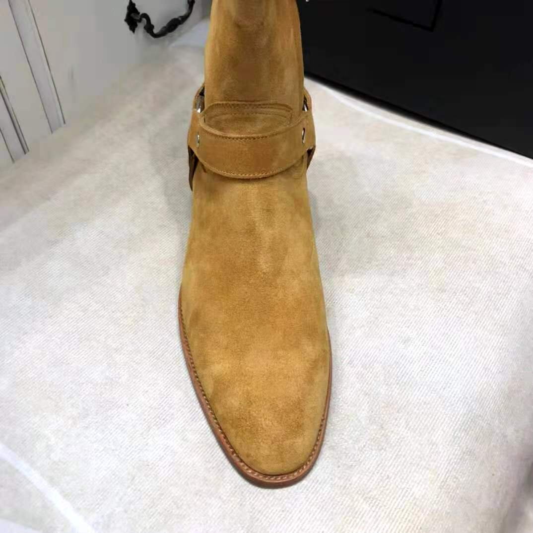 wyatt harness boots in suede