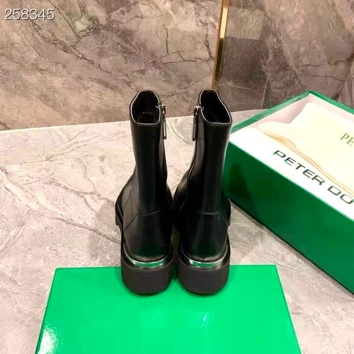 Women's Shoes Black Peter Do Boots Chunky Sole Leather Ankle Boots