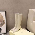 Women's Shoes By Far Boots Rosalia White Genuine Leather Knee-high Boots