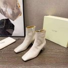 Women's Shoes By Far Boots Crocodile Pattern Audrey Stretch-leather Ankle Boots Genuine Leather