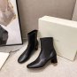 Women's Shoes By Far Boots Sofia Black Genuine Leather Ankle Boots