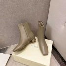 Women's Shoes By Far Boots Classic Genuine Leather Side Zipper Square Toe Boots