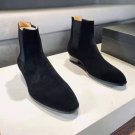 Men's Shoes Saint Paris Laurent Boots Black Genuine Suede Wyatt Chelsea Boots