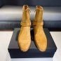 Men's Shoes Saint Paris Laurent Boots Brown Genuine Suede Wyatt Harness Boots