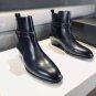 Men's Shoes Saint Paris Laurent Boots Black Jodhpur Leather Ankle-wrap Boots