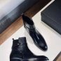 Men's Shoes Saint Paris Laurent Boots Black Jodhpur Leather Ankle-wrap Boots