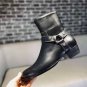Men's Shoes Saint Paris Laurent Boots 40mm Wyatt Belted Harness Genuine Leather Boots