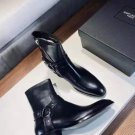 Men's Shoes Saint Paris Laurent Boots 40mm Wyatt Belted Harness Genuine Leather Boots