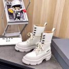 Women's Shoes Both Boots Street Style Fashion Gao High Boot White
