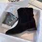 Women's Shoes Isabel Marant Boots Crisi Suede Ankle Boots Black