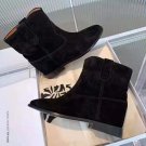 Women's Shoes Isabel Marant Boots Crisi Suede Ankle Boots Black