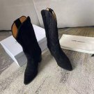 Paris Isabel Marant Duerto Boots Genuine Suede Leather Cowboy Boots