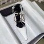 Women's Shoes Jw Anderson Ring Pumps Crystal Embellished White Genuine Leather Pumps