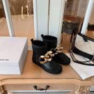 Women's Shoes Jw Anderson Boots Wool Chain Fashion Warm Black Boots