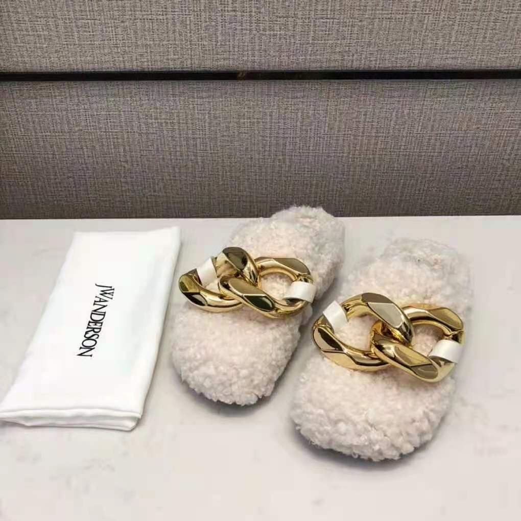 jw anderson embellished leather mules