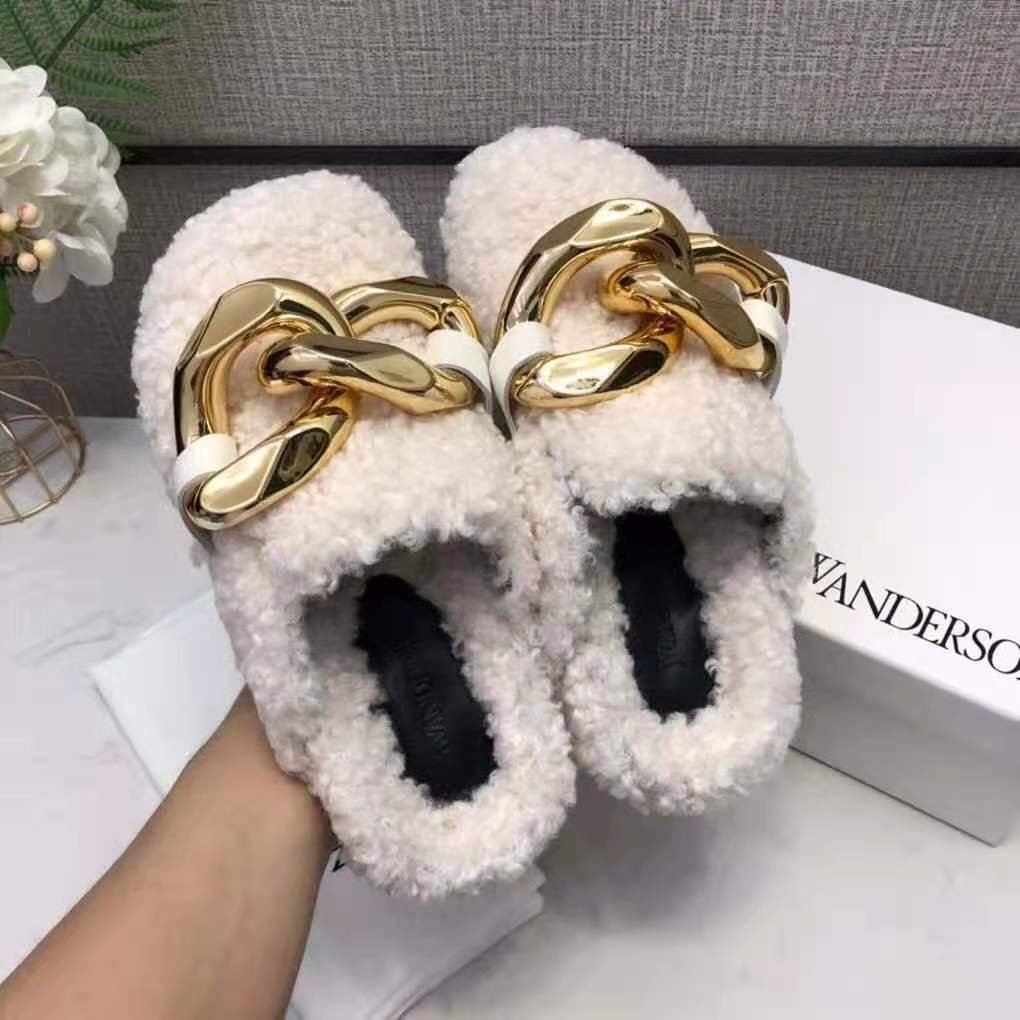 jw anderson embellished leather mules