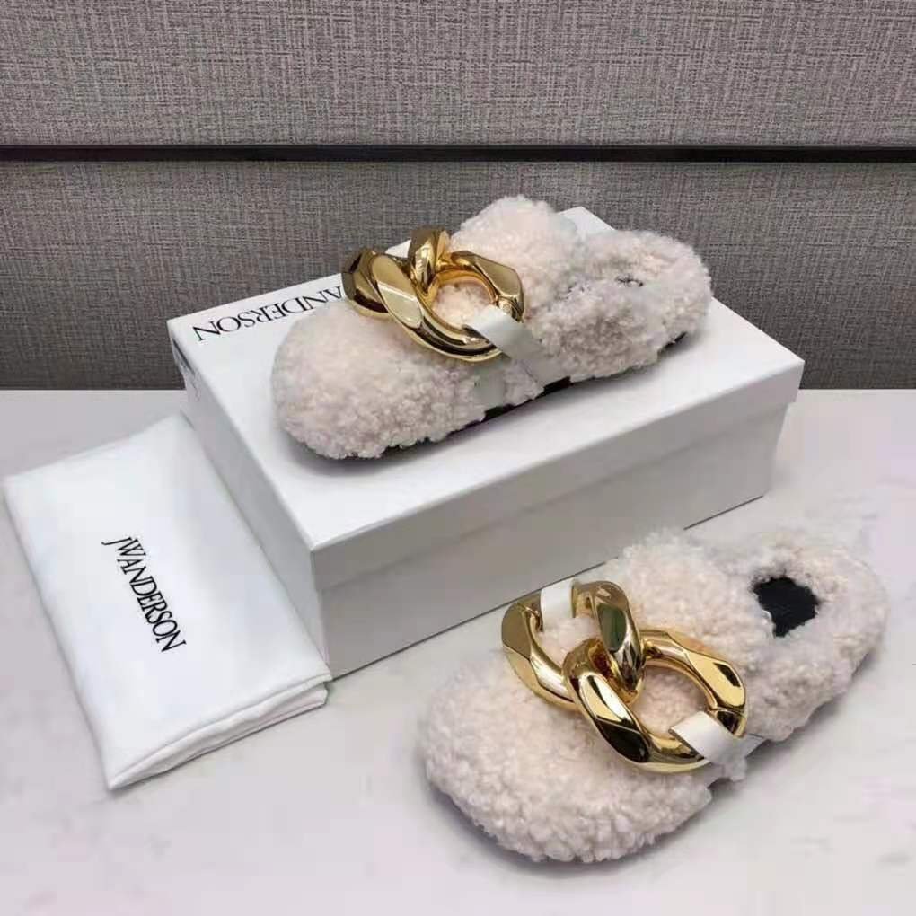 jw anderson embellished leather mules