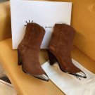 Women's Shoes Isabel Marant Boots Lamsy Brown Genuine Suede Ankle Boots