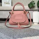 Designer Marcie Handbag Classic Medium Marcie Bag Pink Genuine Leather Handbag Grain Calfskin