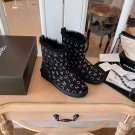 Women's Shoes Paris Wool Snow Boots 5 Letters Black Fashion Show Boots