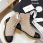 Women's Shoes Paris Cc Martin Boots Suede Lace-up 5.5cm Heel Boots