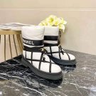 Women's Shoes Paris Down Snow Boots Quilted Wool Warm Winter White Boots