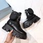 Women's Shoes Brushed Rois Leather Nylon Monolith Boots