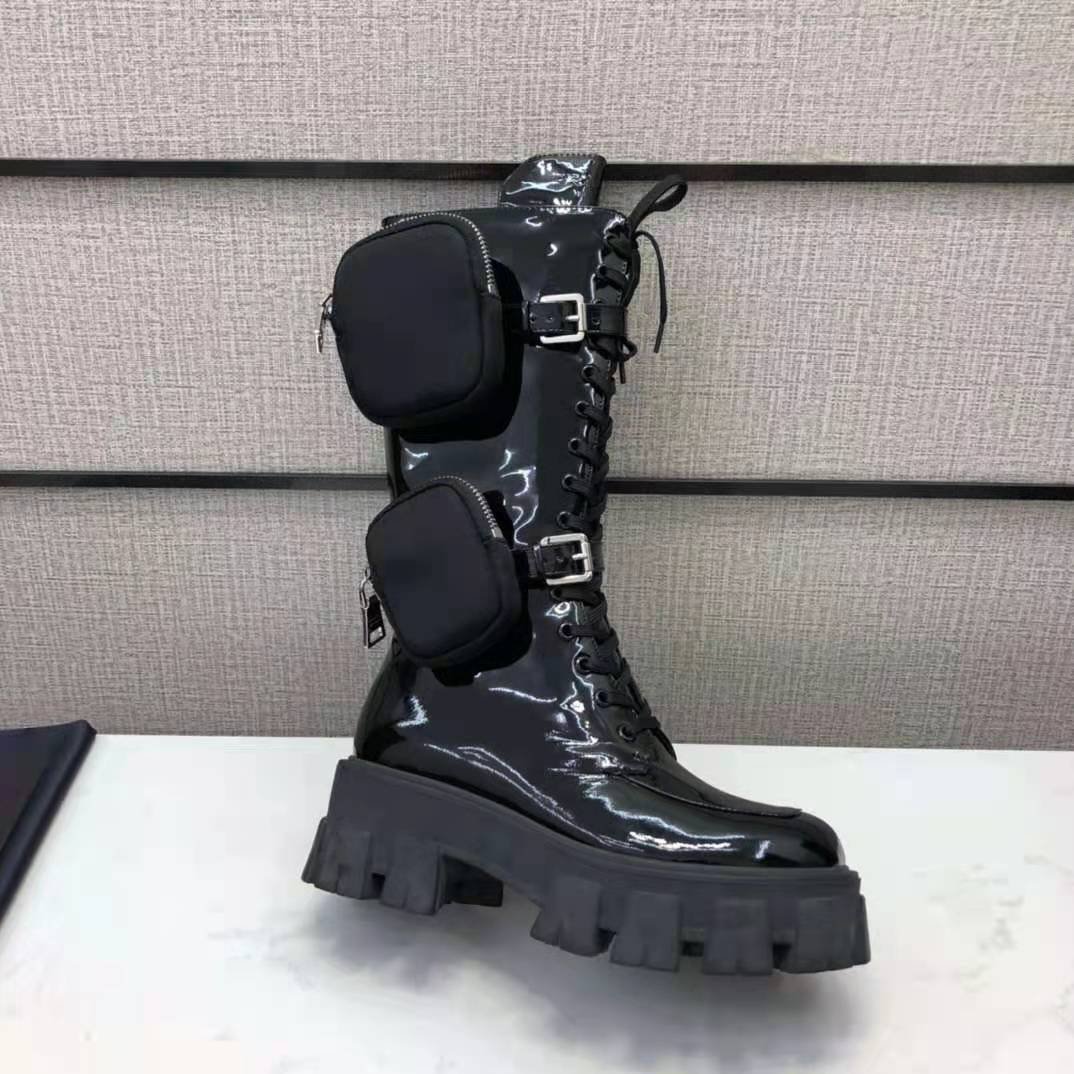chunky boots with pouch