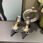 Women's Shoes Mach & Mach Pumps Double Crystal Bow Pointed Toe Wedding Pumps