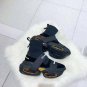 Women's Shoes Knit B-bold High-top Balmain Sneakers With Straps Black Bbold Fashion Trainers