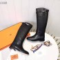 Women's Shoes Jumping Boots Kelly Genuine Real Original Black Leather Classic Boots