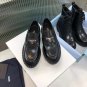 Women's Shoes Brushed Leather Loafers Black